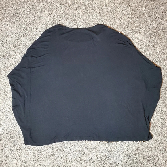 Cable & Gauge Animal Print Batwing Dolman Sleeve Top Women's Plus Size 3X - Picture 11 of 12